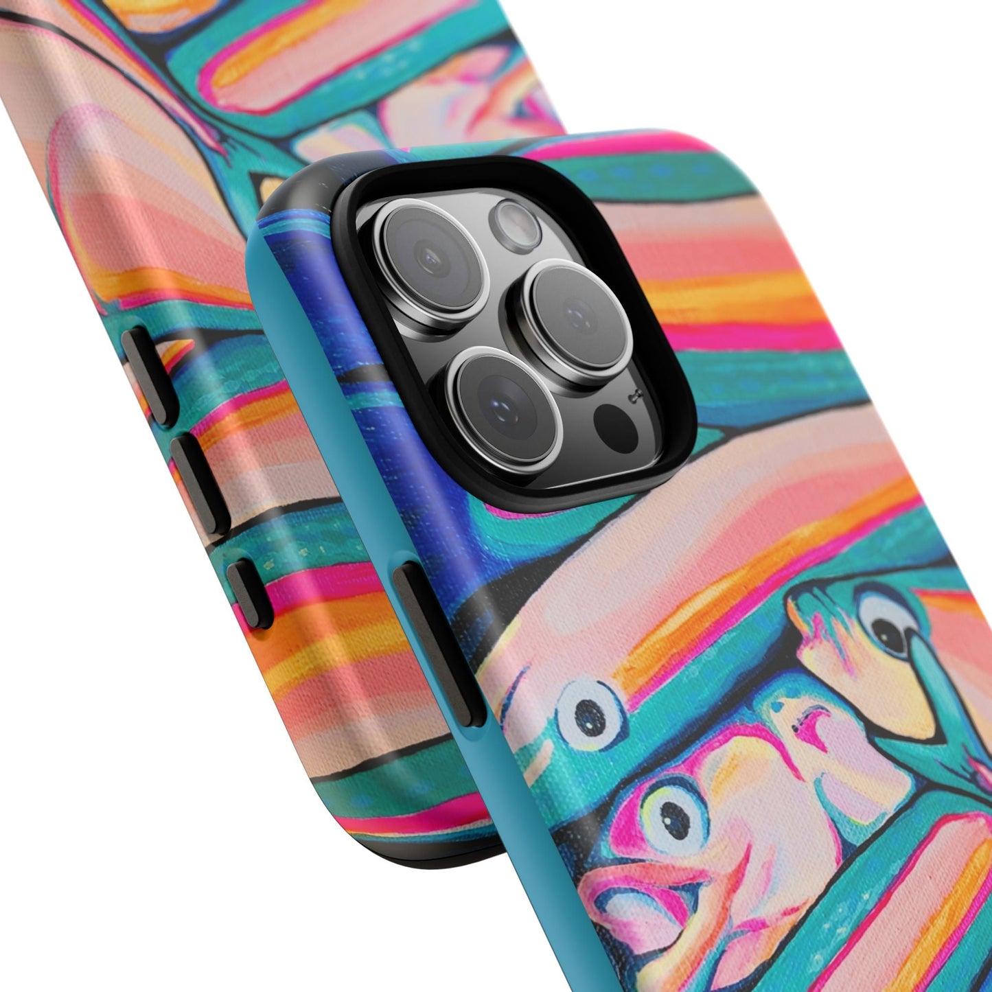 Neon Fish Tough Phone Case