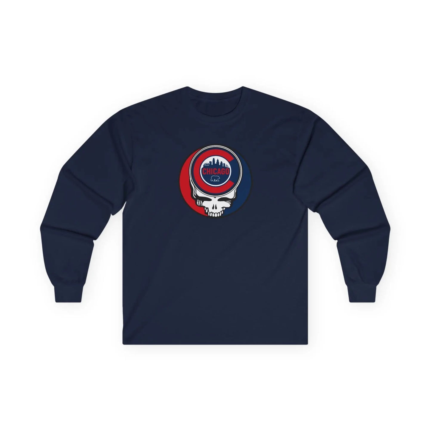 Chicago Cubs Original Stealie Long Sleeve T-Shirt