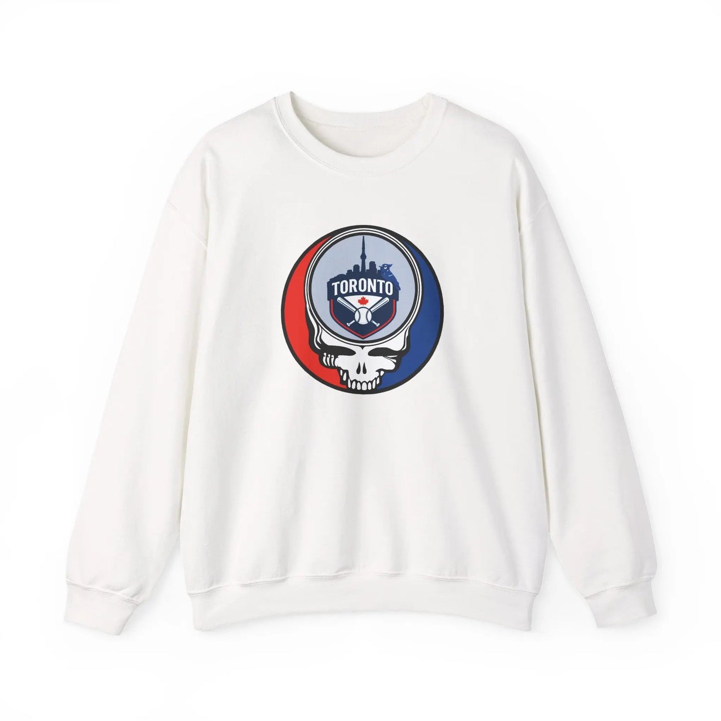 Toronto Blue Jays Original Stealie Grateful Dead Crewneck Grateful Dead Sweatshirt