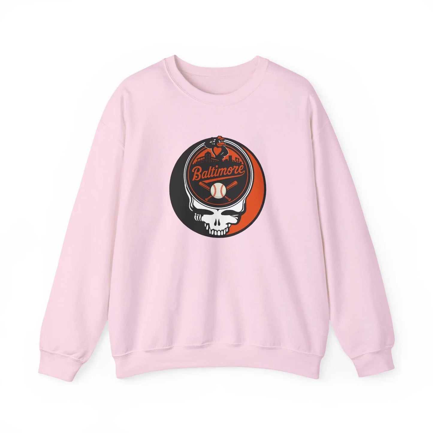 Baltimore Orioles Original Stealie Grateful Dead Crewneck Grateful Dead Sweatshirt