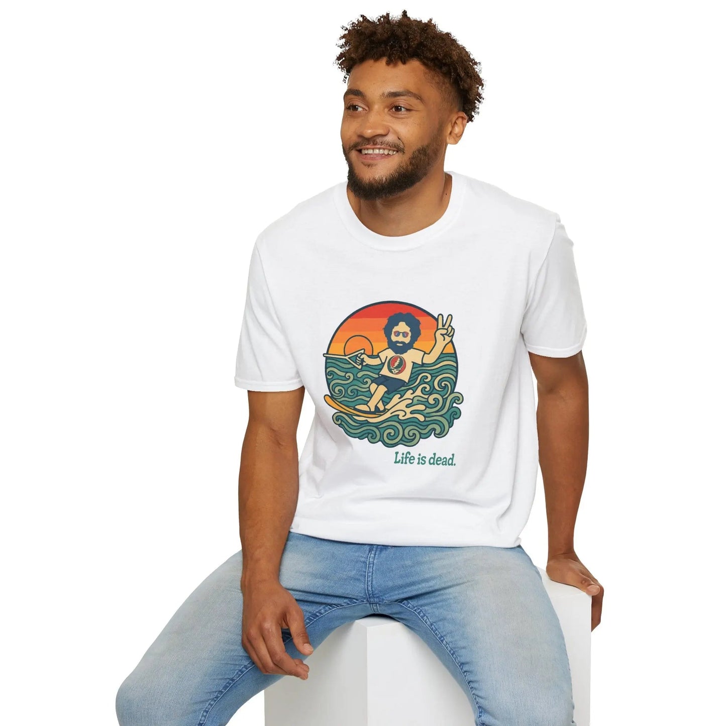 Jerry's Ridin' The Wake Life is dead.® Grateful Dead T-Shirt