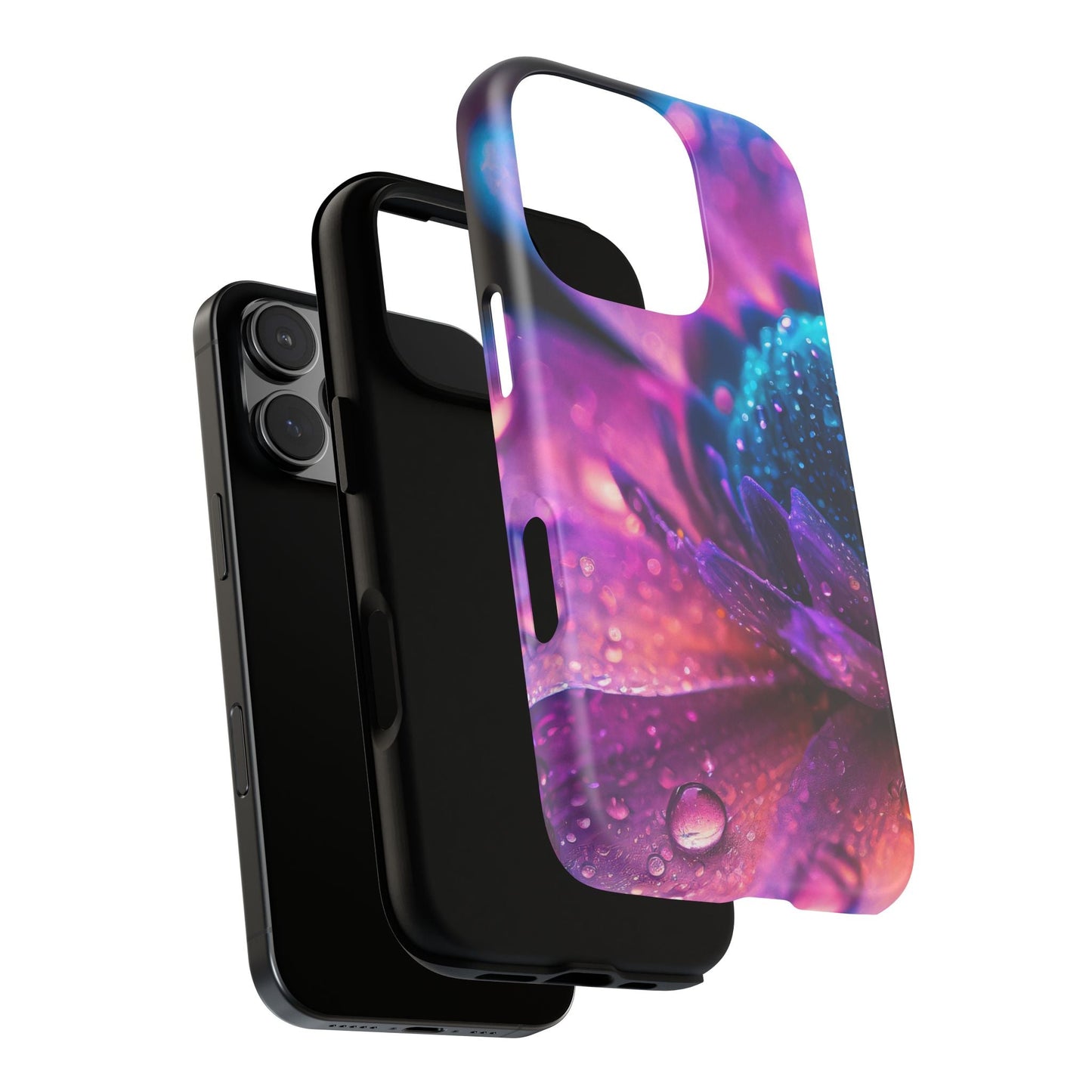 Vibrant Blue And Purple Flower Tough Phone Case