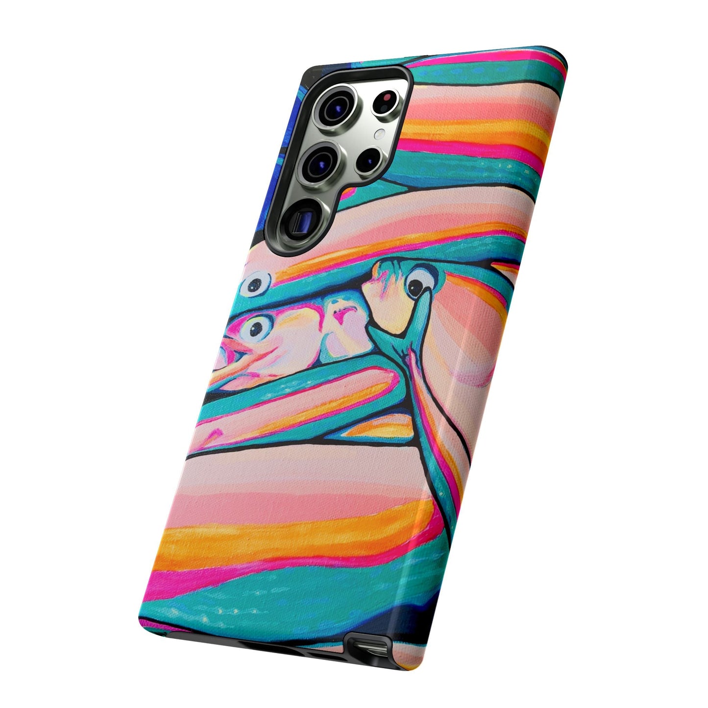 Neon Fish Tough Phone Case