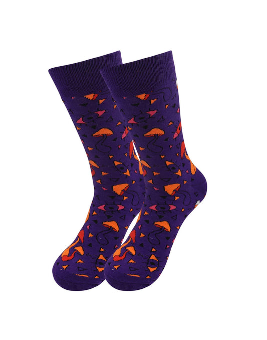 Mushroom Fungi Socks - Comfy Cotton for Men & Women