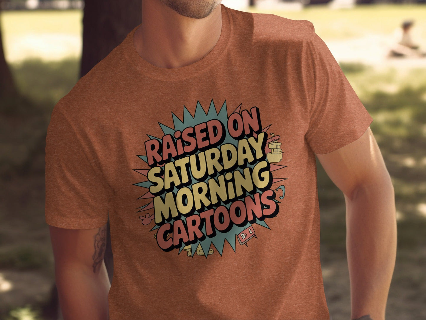 Raised On Saturday Morning Cartoons Funny T-Shirt