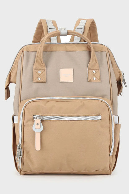 Himawari Waterproof Canvas Backpack With Side Pockets