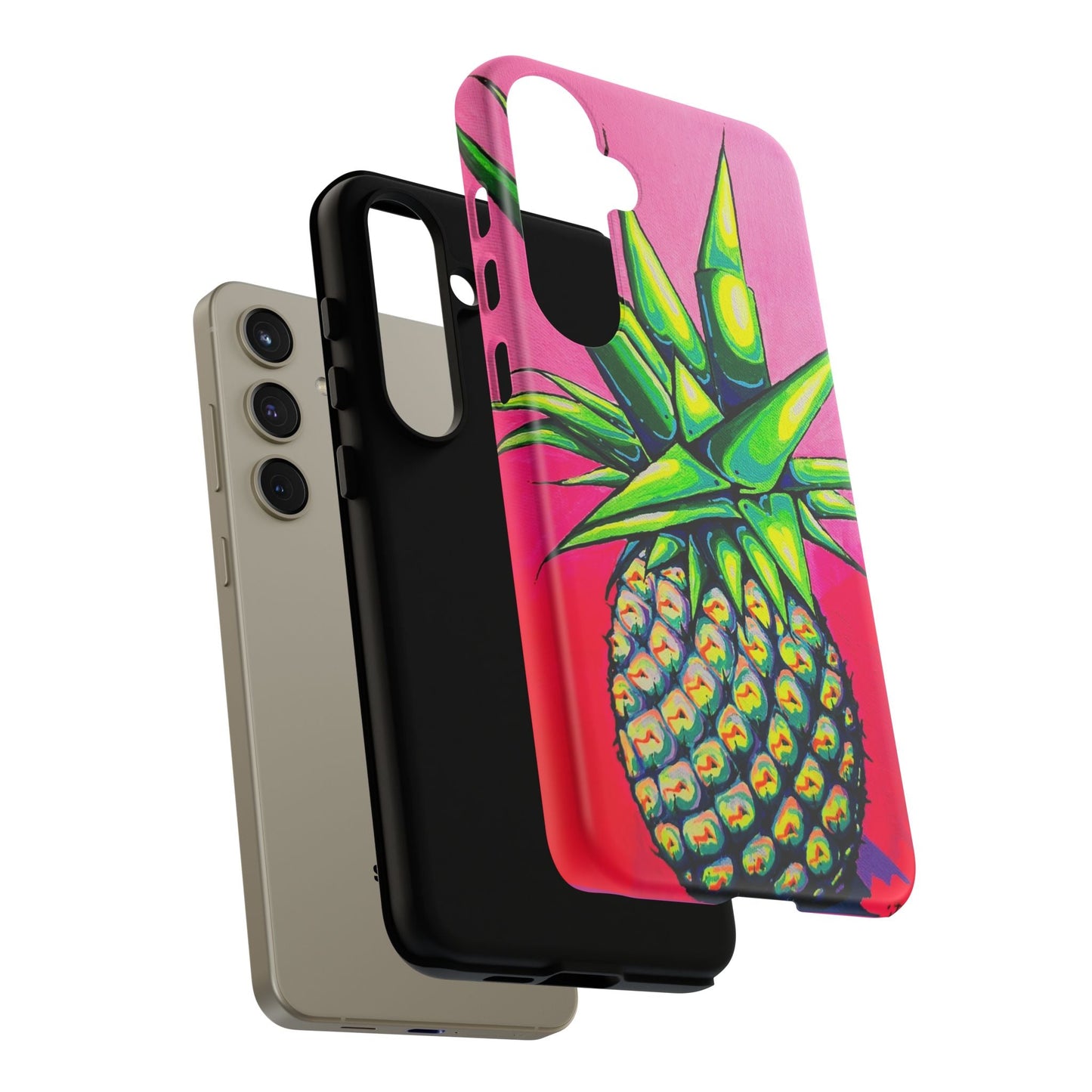 Neon Pineapple Tough Phone Case