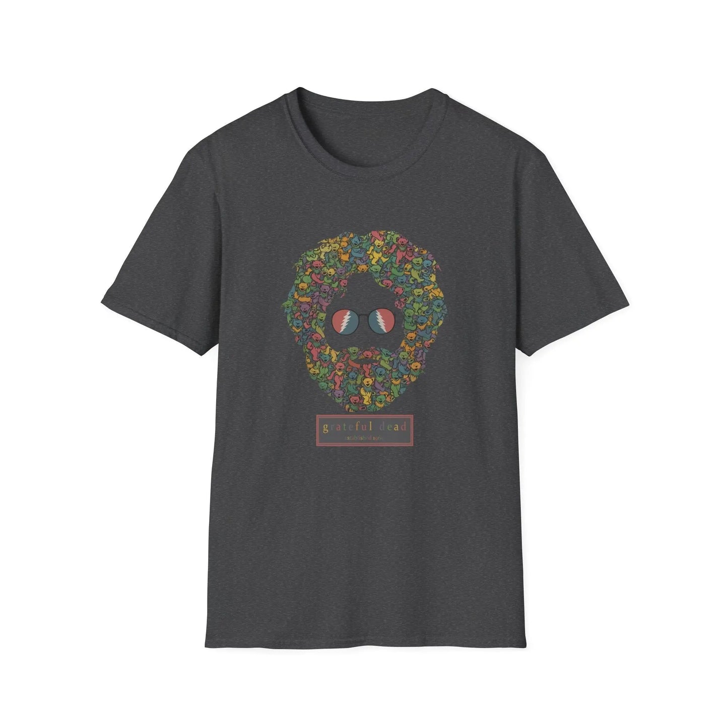 Jerry Garcia Dancing Bears Face - Vineyard Collection Grateful Dead T-Shirt