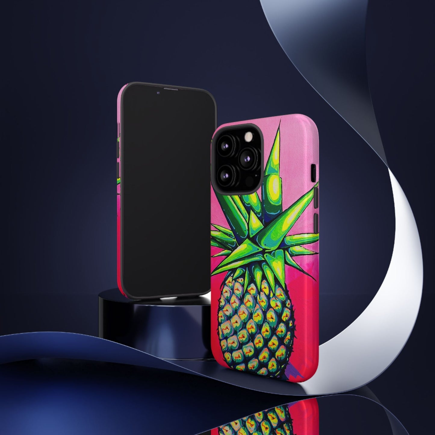 Neon Pineapple Tough Phone Case