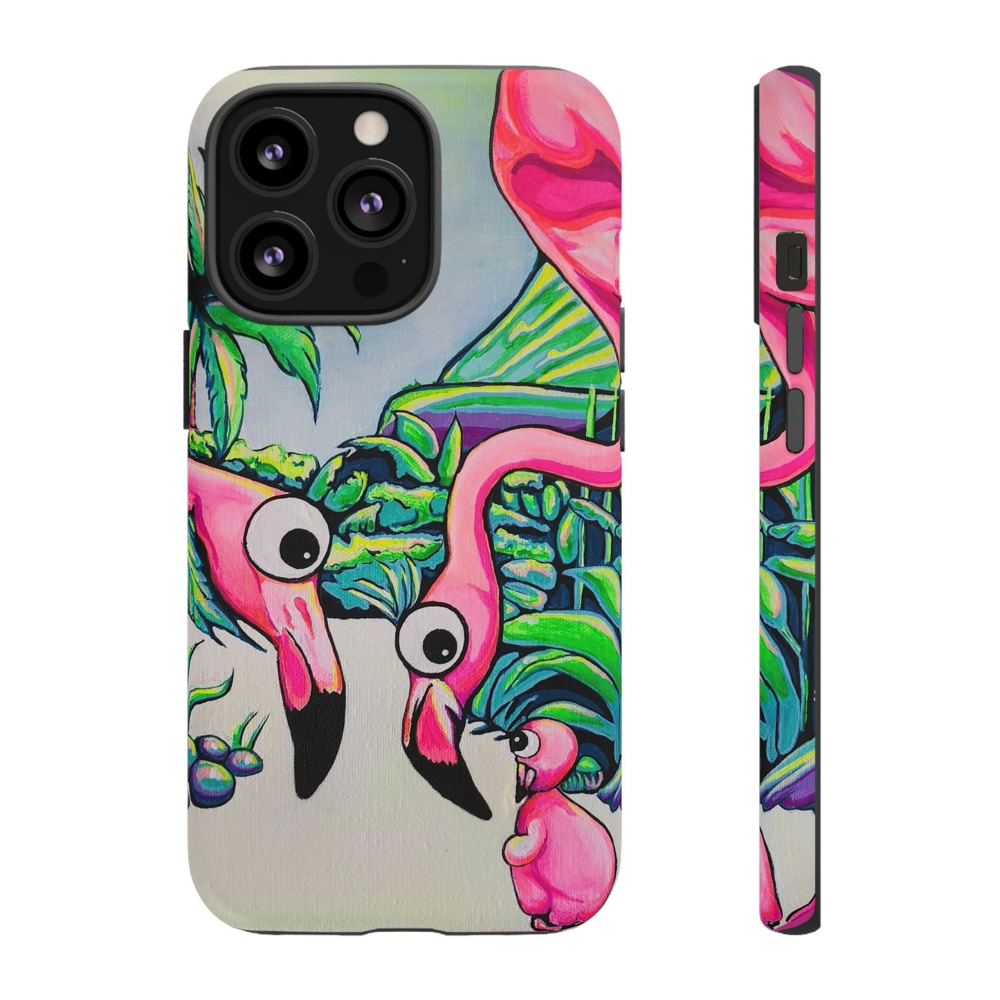 Cyclops Flamingo Family Tough Phone Case