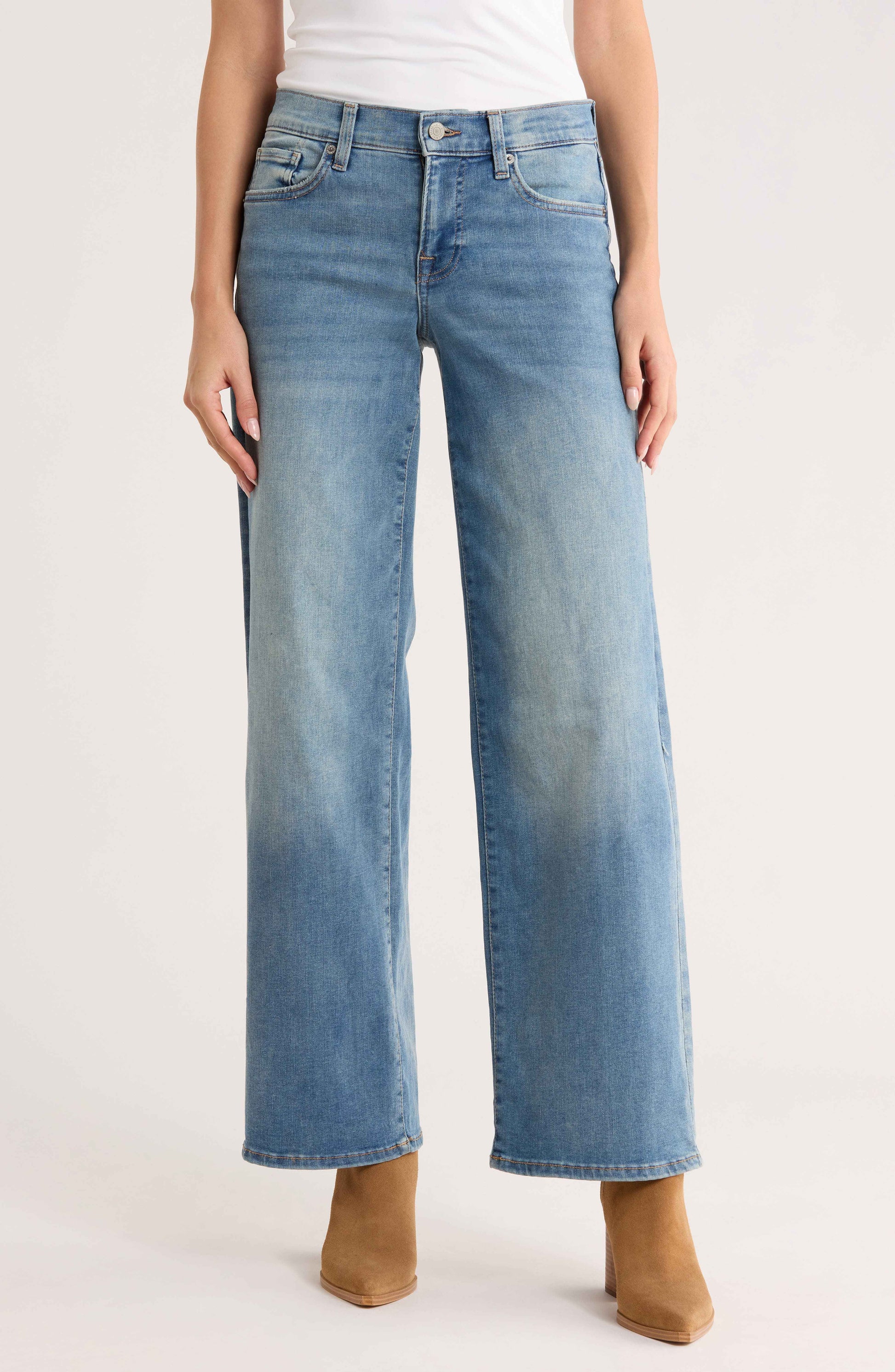 [147959-973] WOMENS LUCKY BRAND MID RISE SWEET WIDE LEG - FAIRMONT