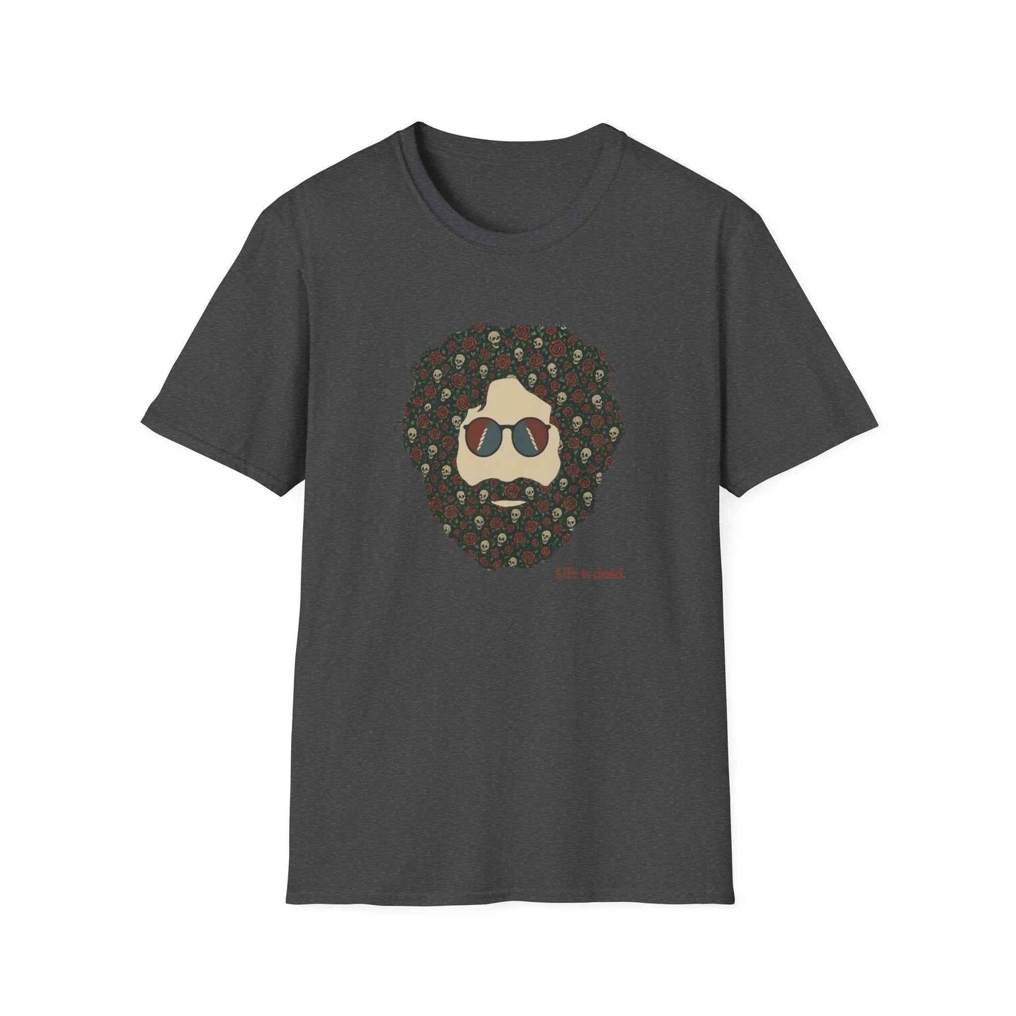 Skull & Roses Jerry Life is dead.® Grateful Dead T-Shirt