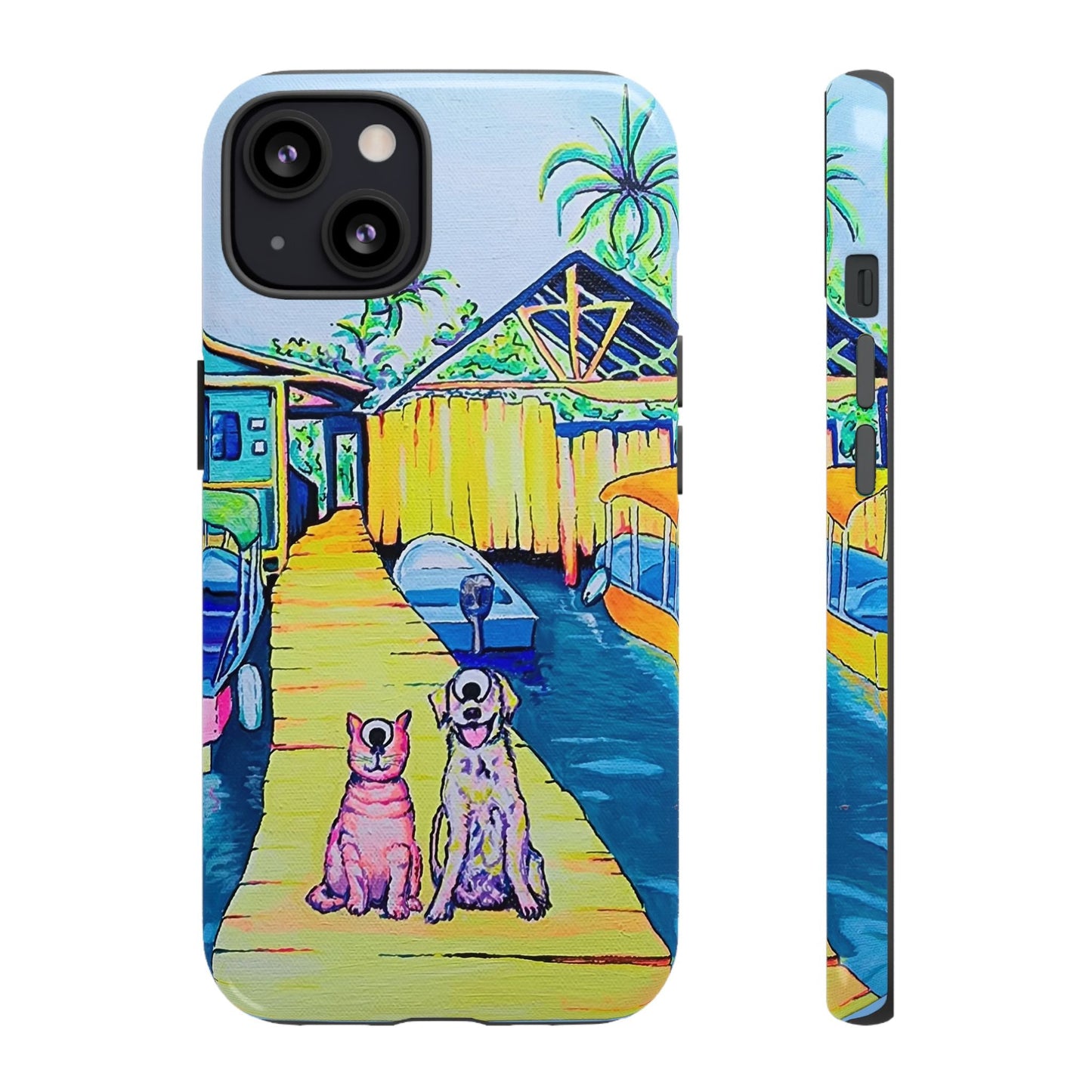 Cyclops Cat and Dog in Bocas Tough Phone Case