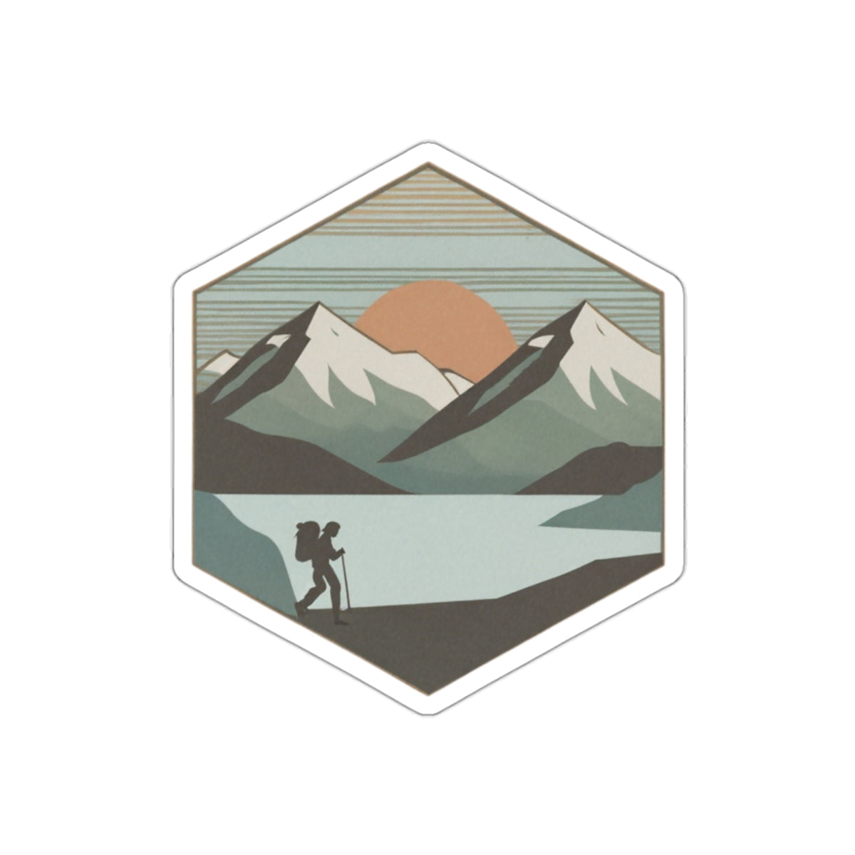 Horizon Hike Die-Cut Sticker