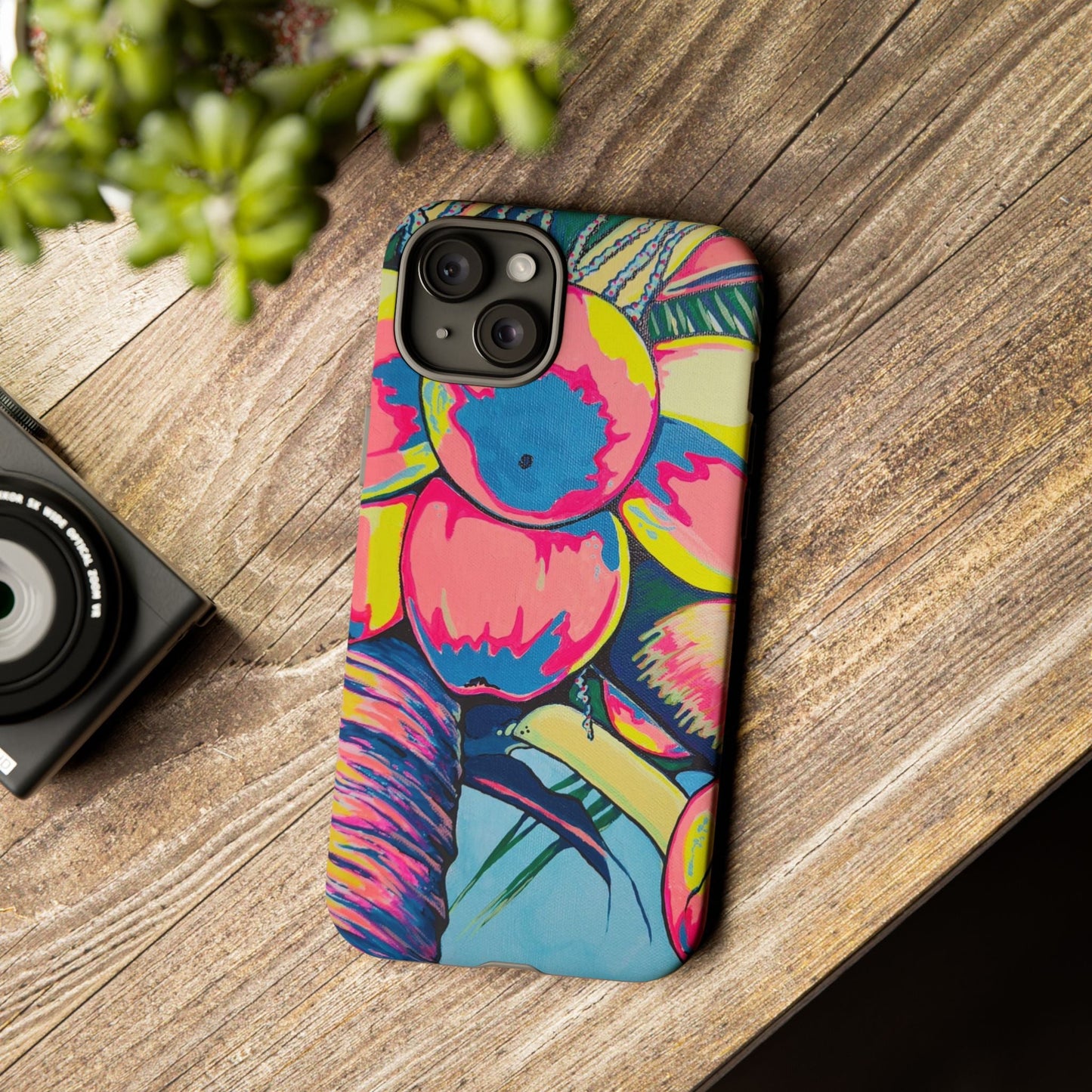 Neon Coconuts Tough Phone Case