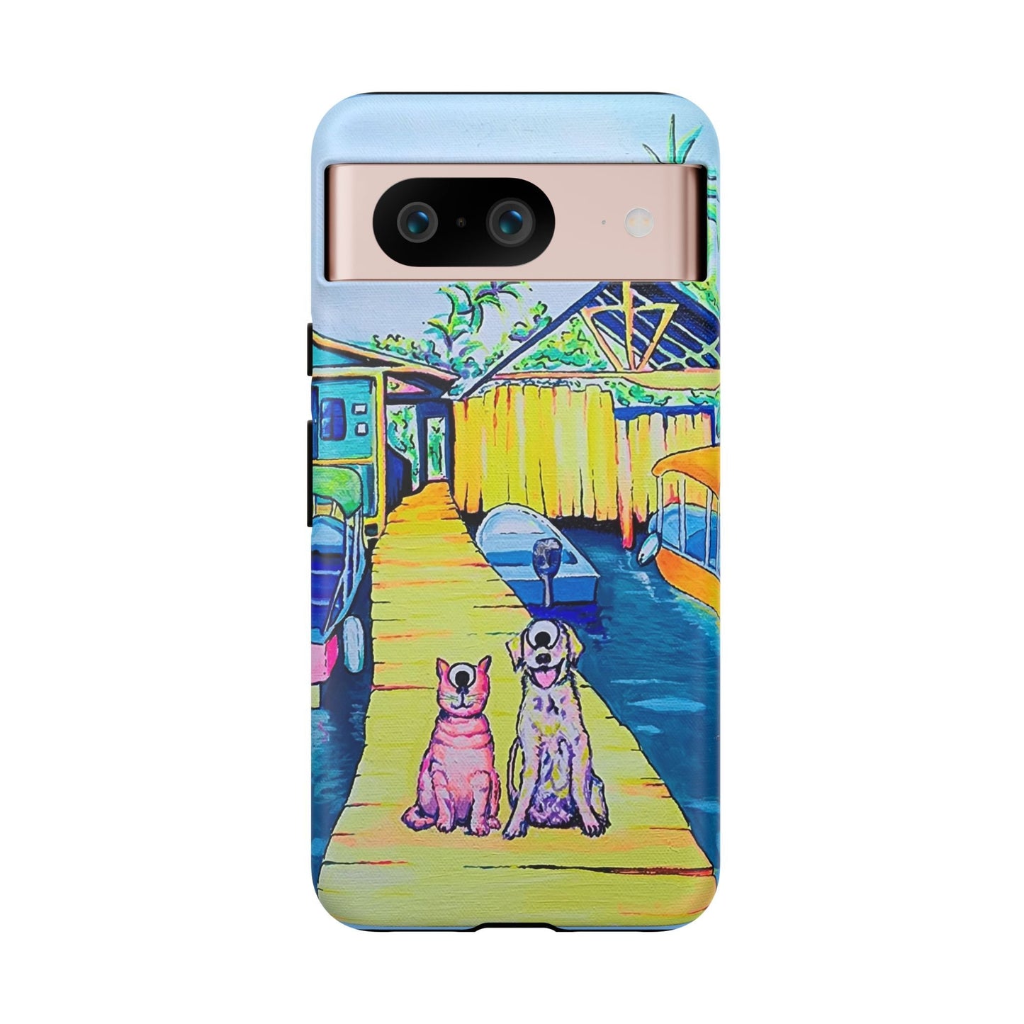 Cyclops Cat and Dog in Bocas Tough Phone Case