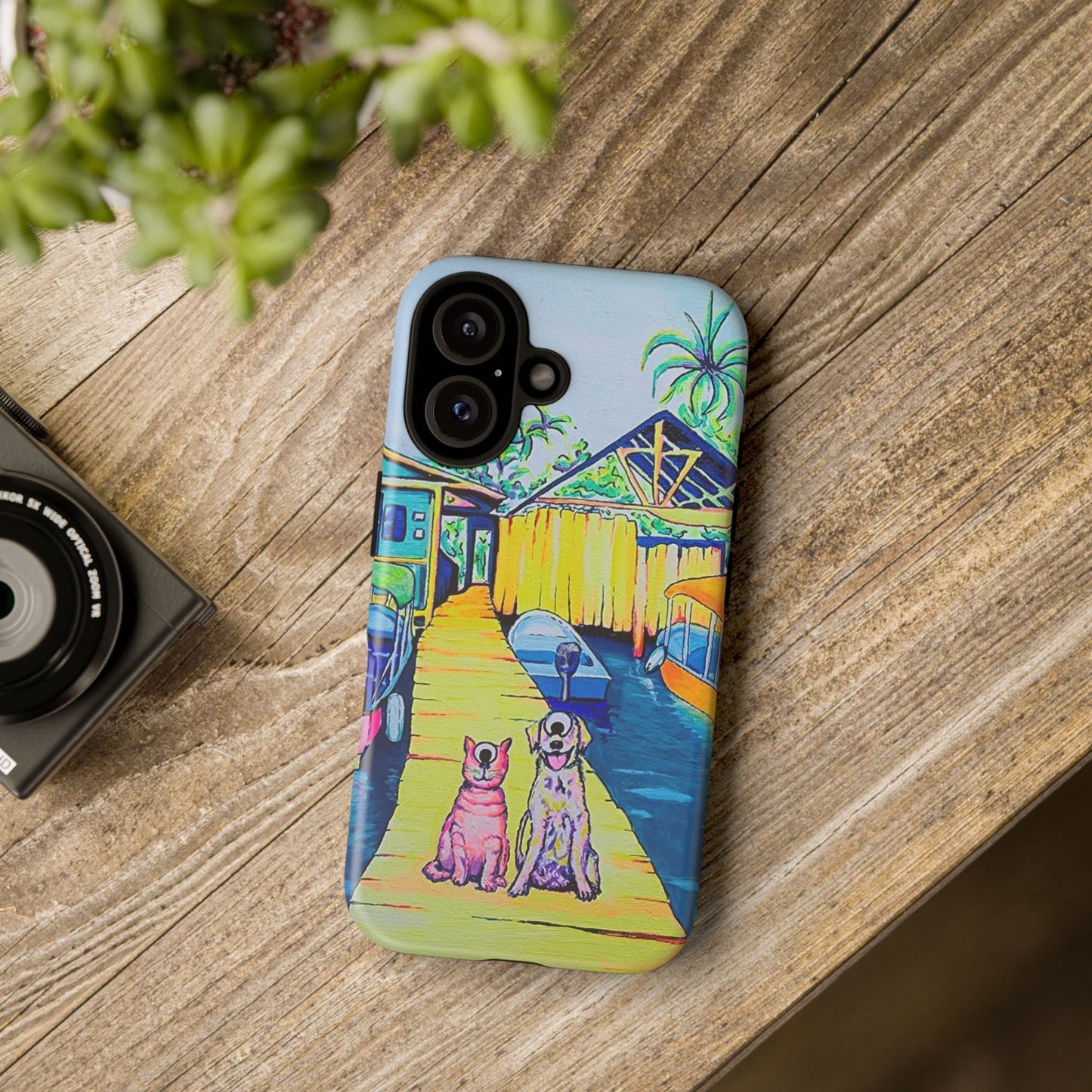 Cyclops Cat and Dog in Bocas Tough Phone Case