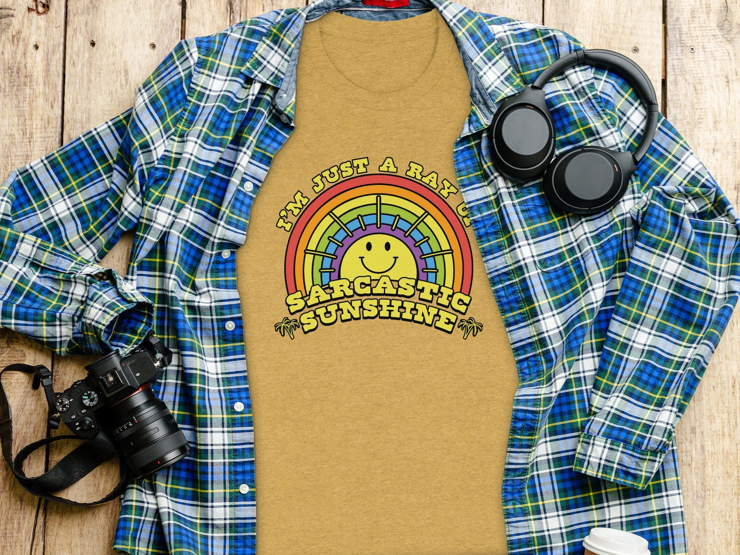 I Am Just A Ray Of Sarcastic Sunshine Rainbow T-Shirt