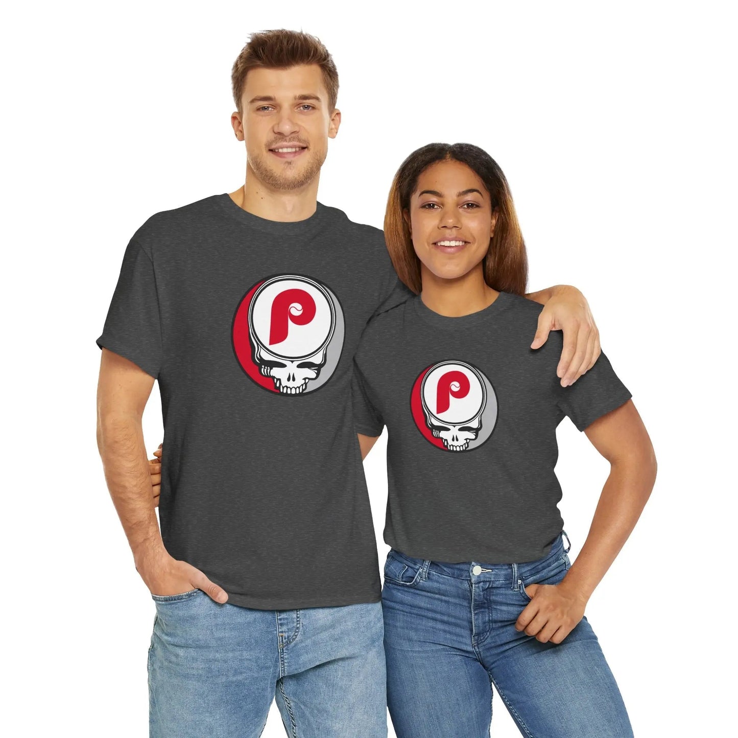 Philadelphia Phillies Logo Stealie Grateful Dead T-Shirt