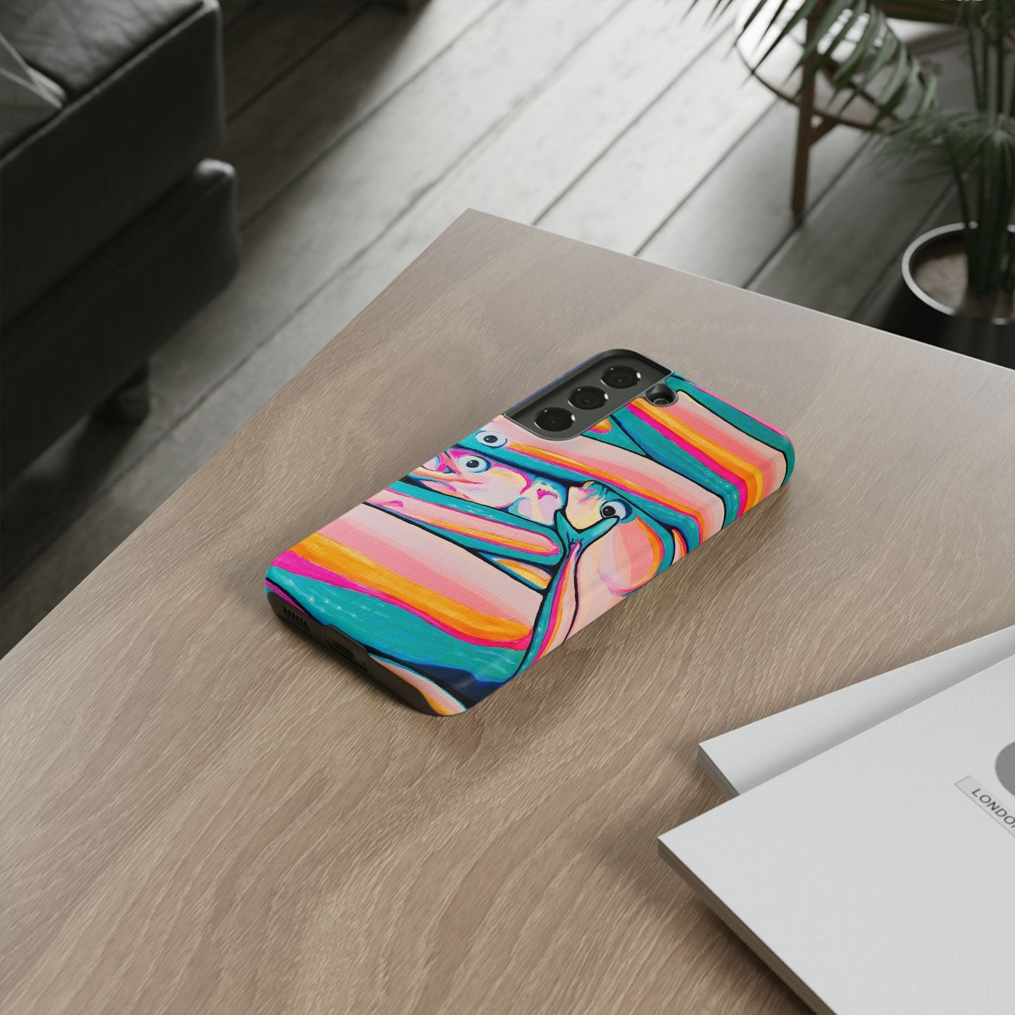 Neon Fish Tough Phone Case