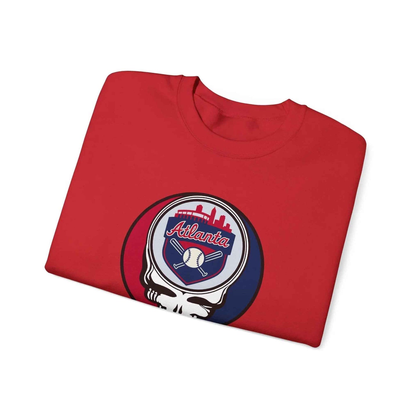 Atlanta Braves Original Stealie Grateful Dead Crewneck Grateful Dead Sweatshirt