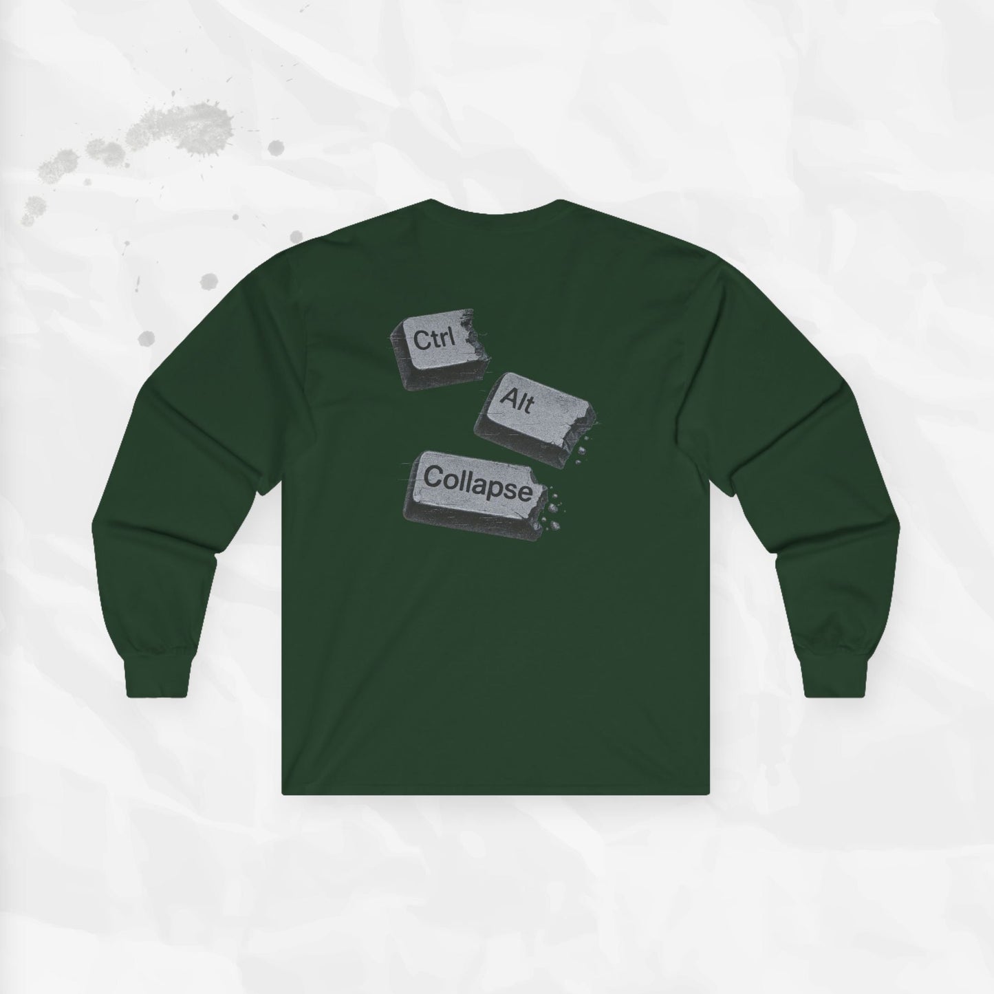 Ctrl Alt Collapse - Long Sleeve T-Shirt