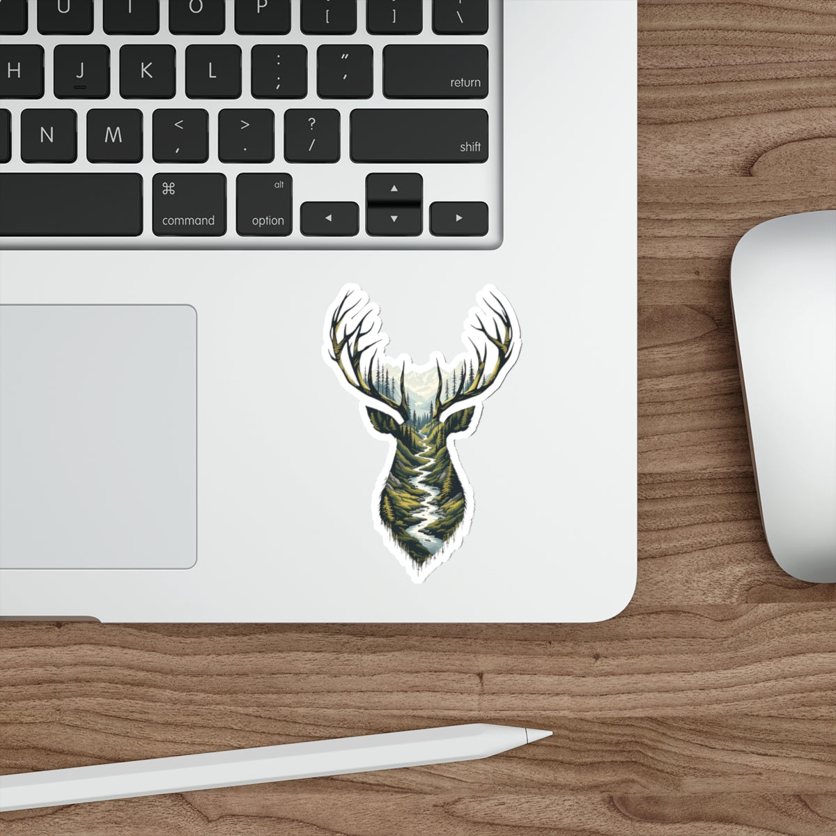 Forest Path Buck Die-Cut Sticker