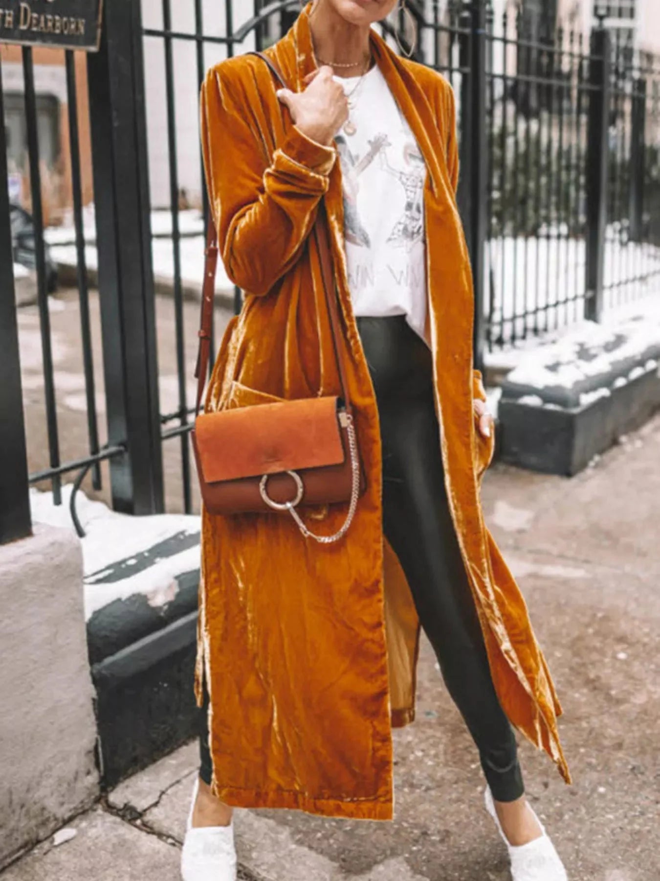 Velvet Luxe Open Front Longline Cardigan