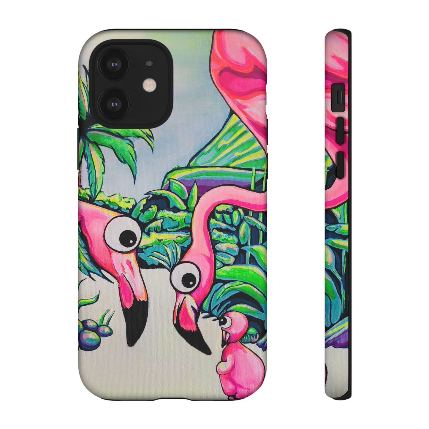 Cyclops Flamingo Family Tough Phone Case