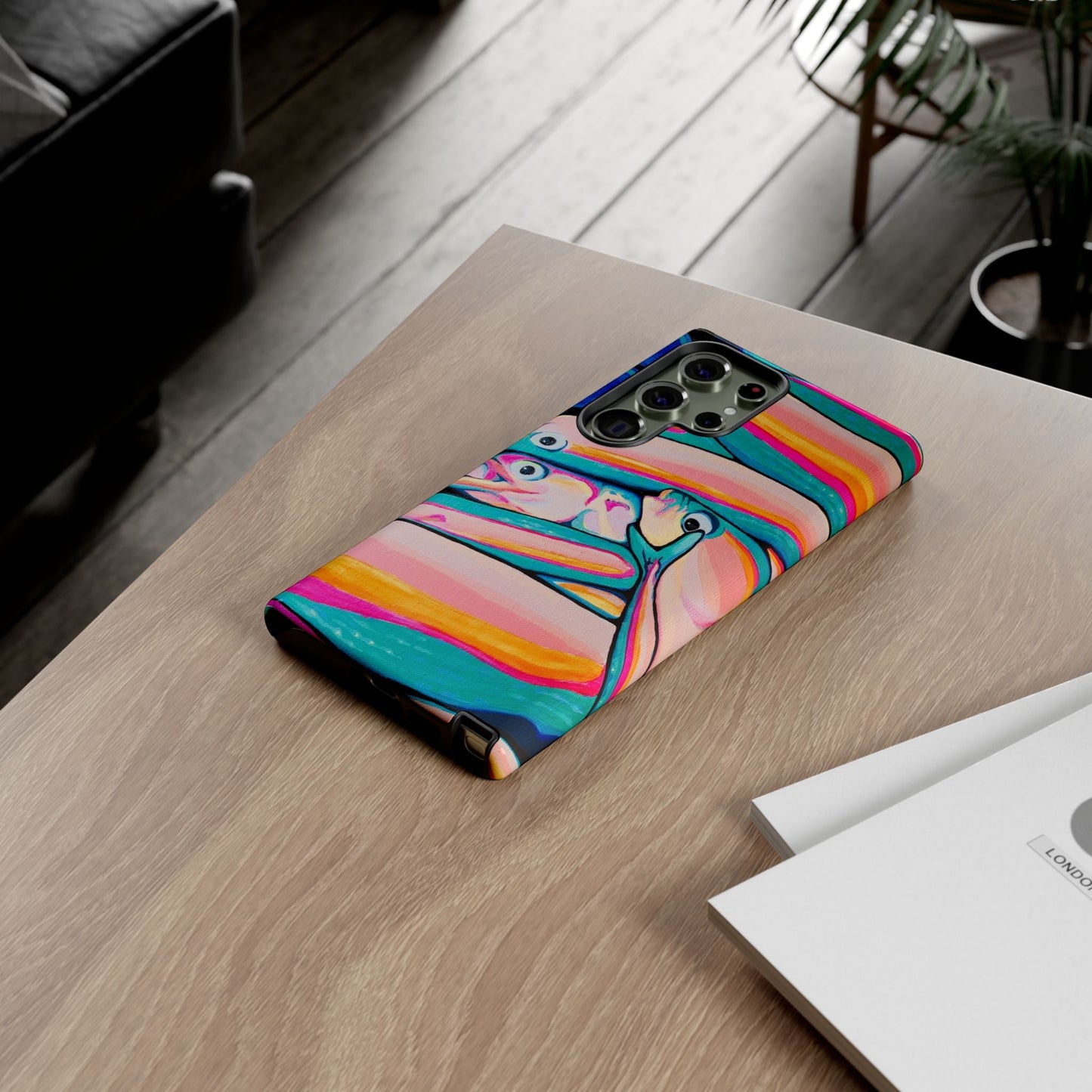 Neon Fish Tough Phone Case