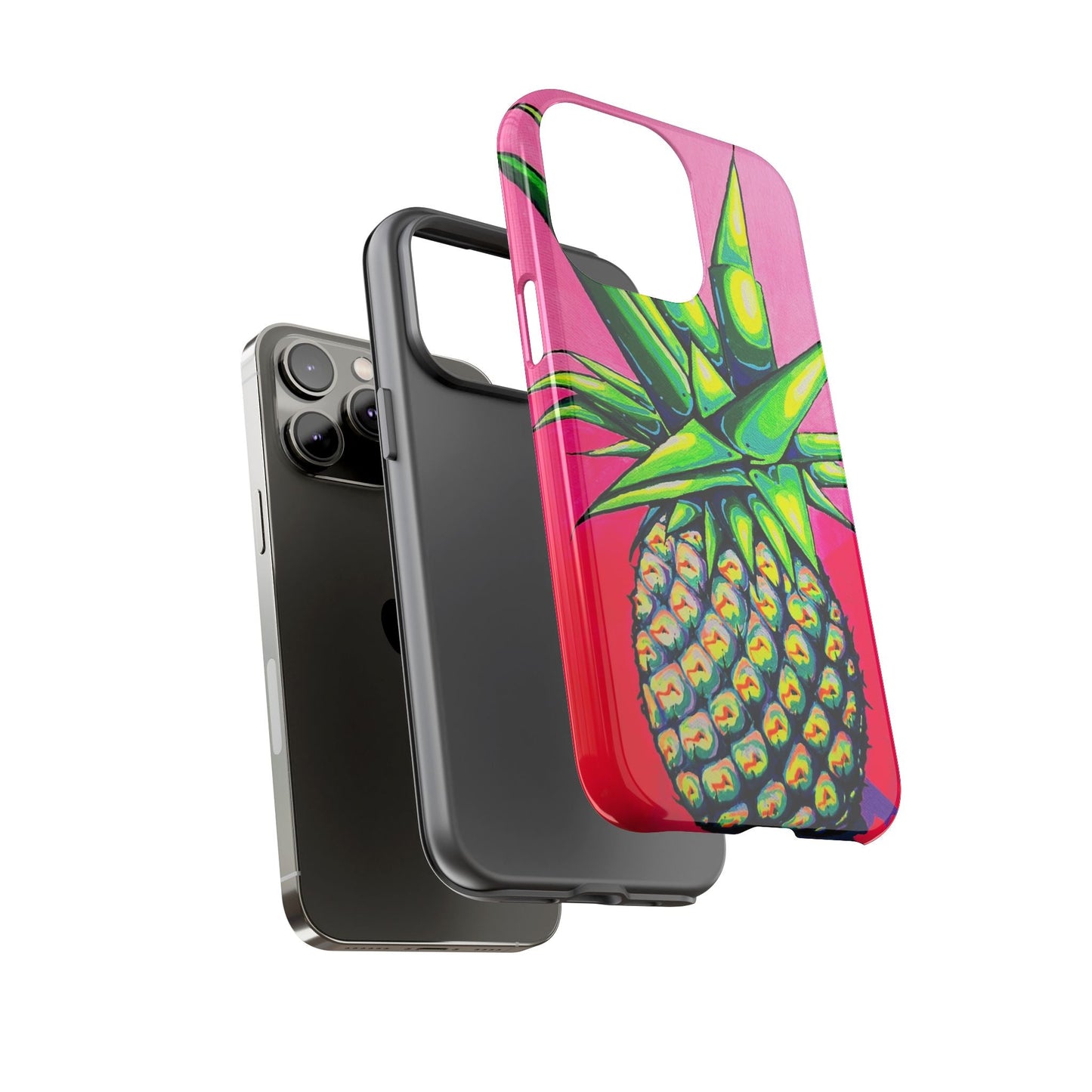 Neon Pineapple Tough Phone Case