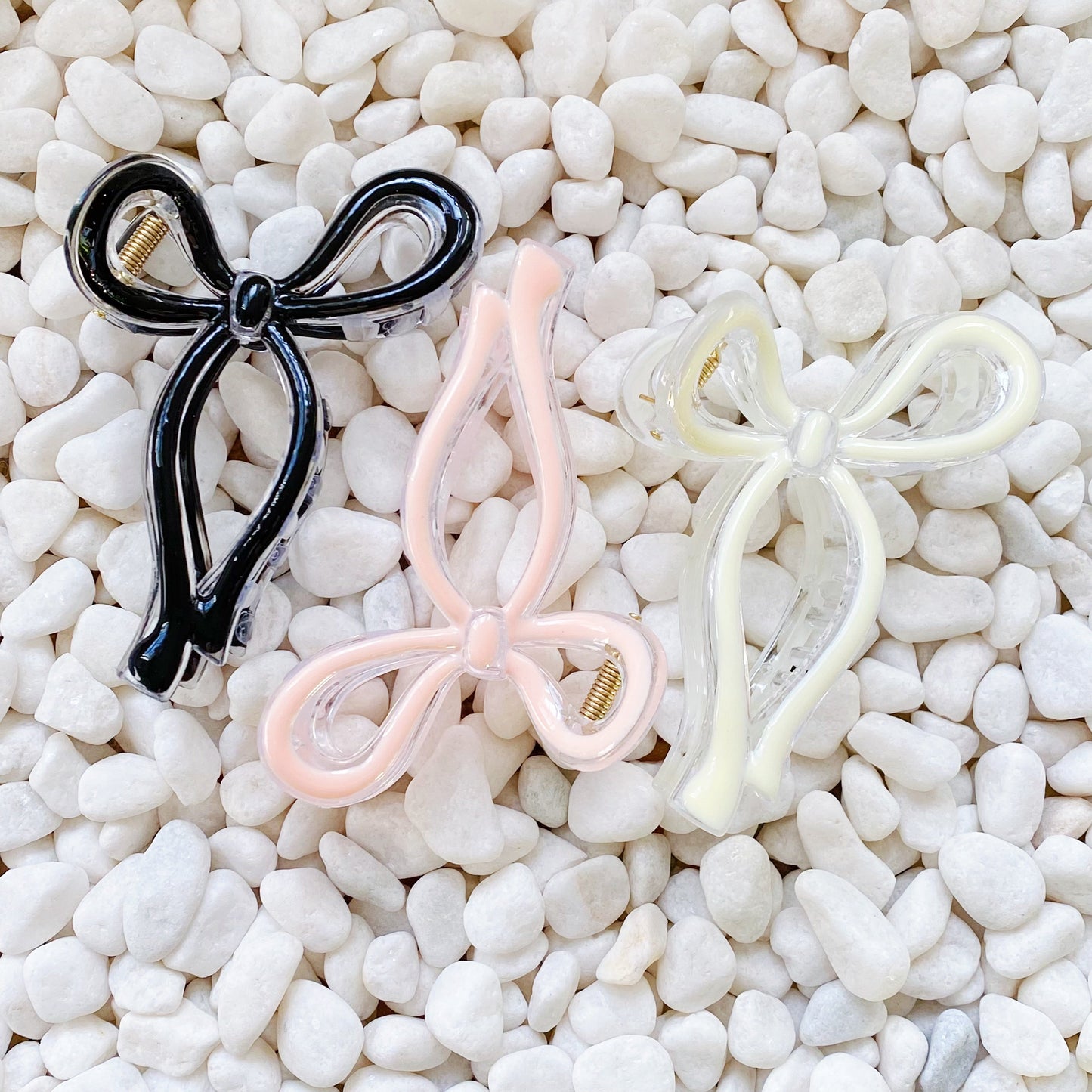 Annie Bow Hair Claw Set Of 3