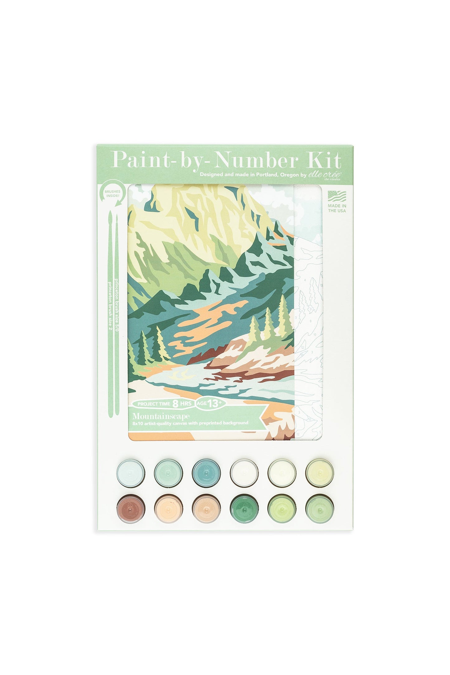 Mountainscape | 8x10 paint-by-number kit