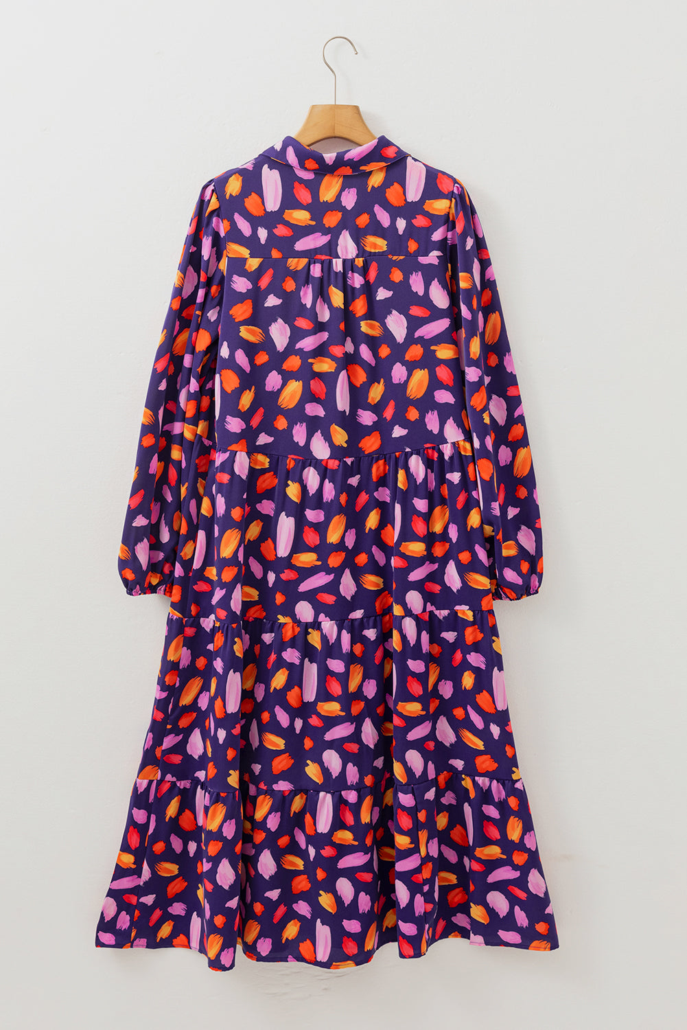 Collared Tiered Long Dress