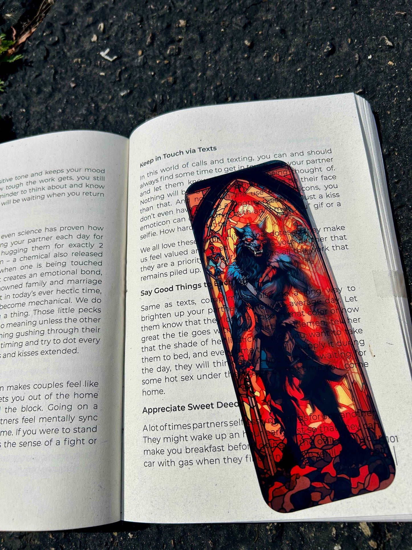 Demon Werewolf from Hell Bookmark – Dark Fantasy Horror Art, Gothic Beast Design, Spooky Book Lover Gift for Supernatural Fans
