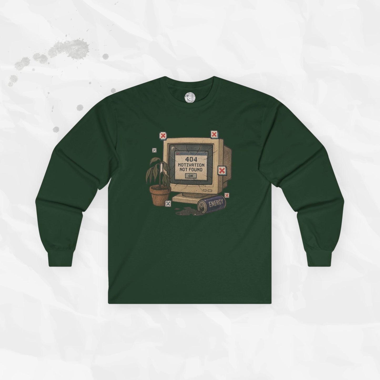 404: Motivation Not Found - Long Sleeve T-Shirt