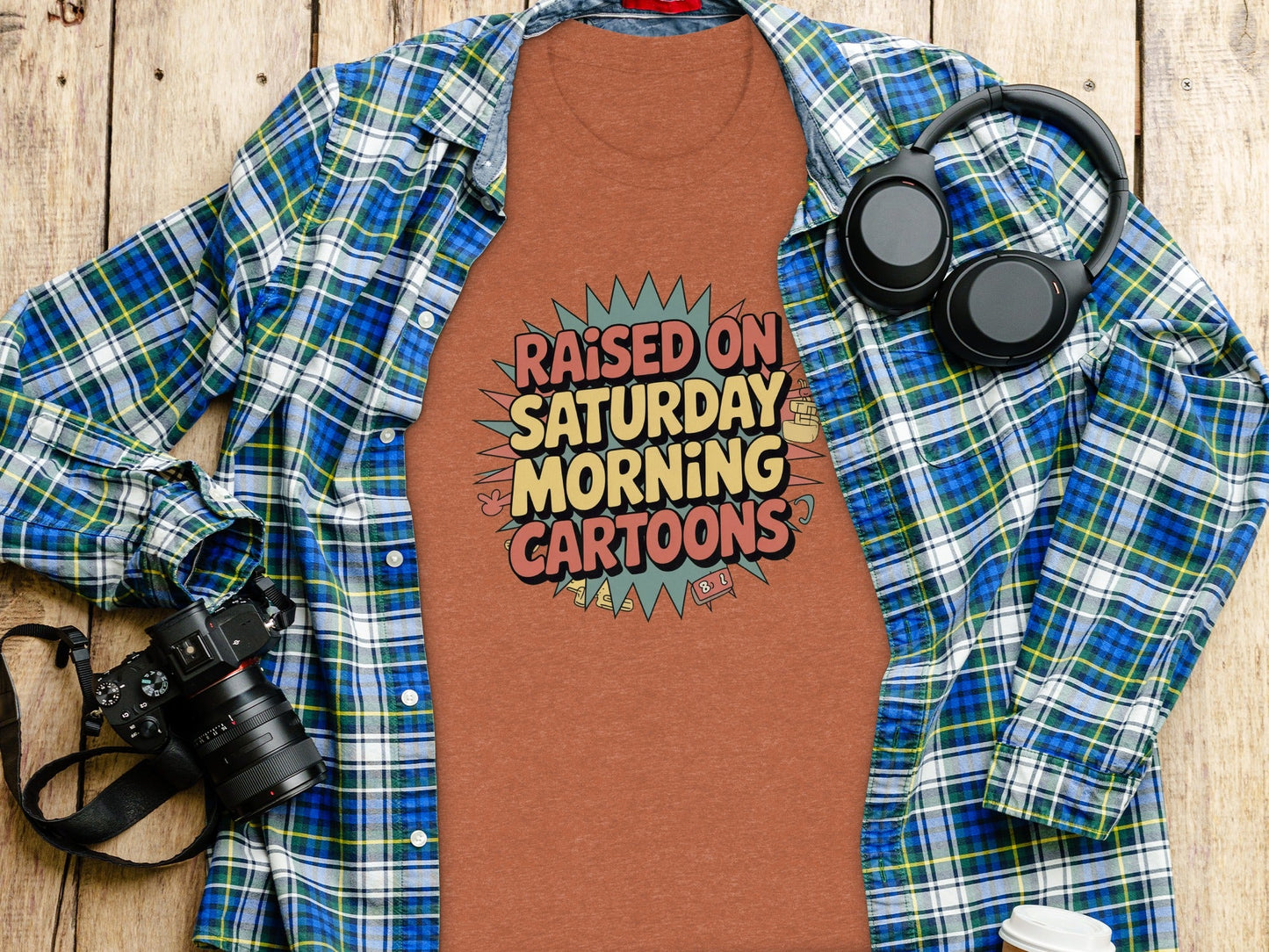 Raised On Saturday Morning Cartoons Funny T-Shirt