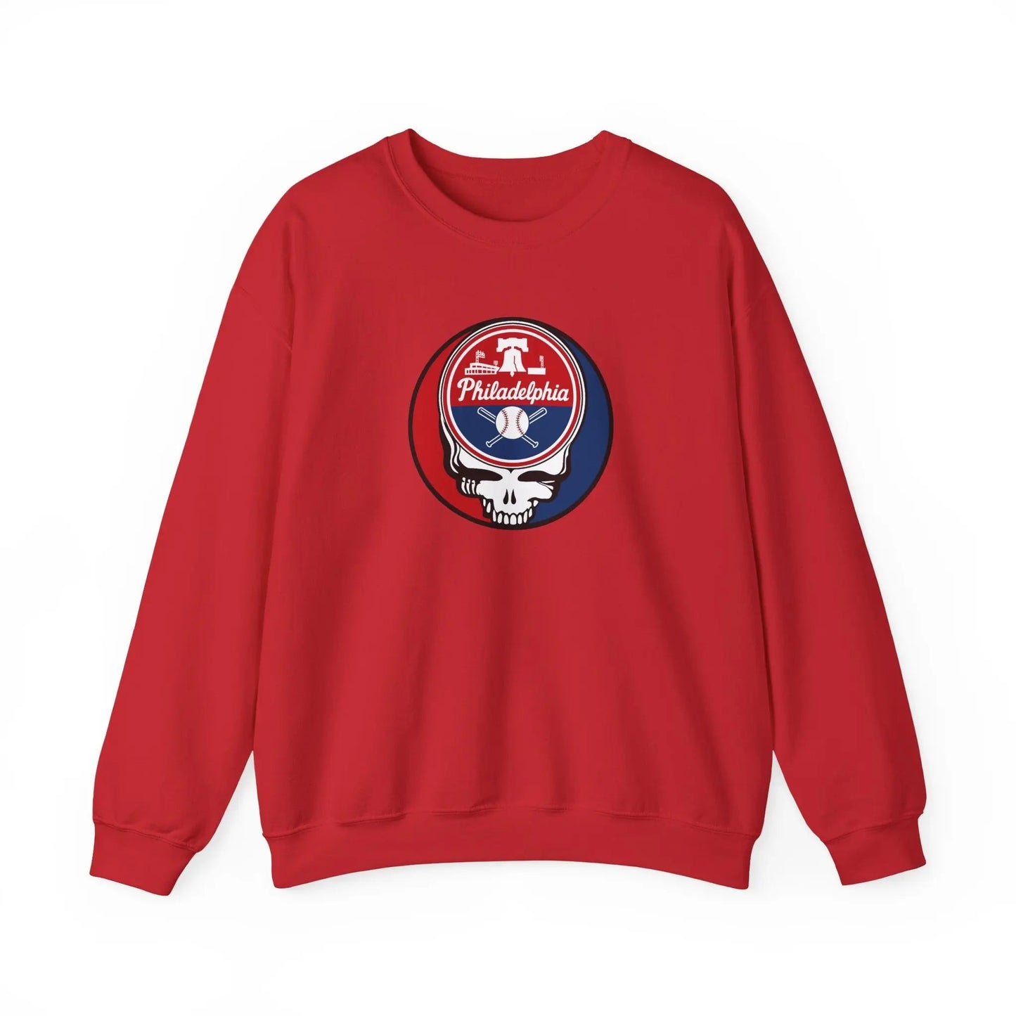 Philadelphia Phillies Original Stealie Grateful Dead Crewneck Grateful Dead Sweatshirt