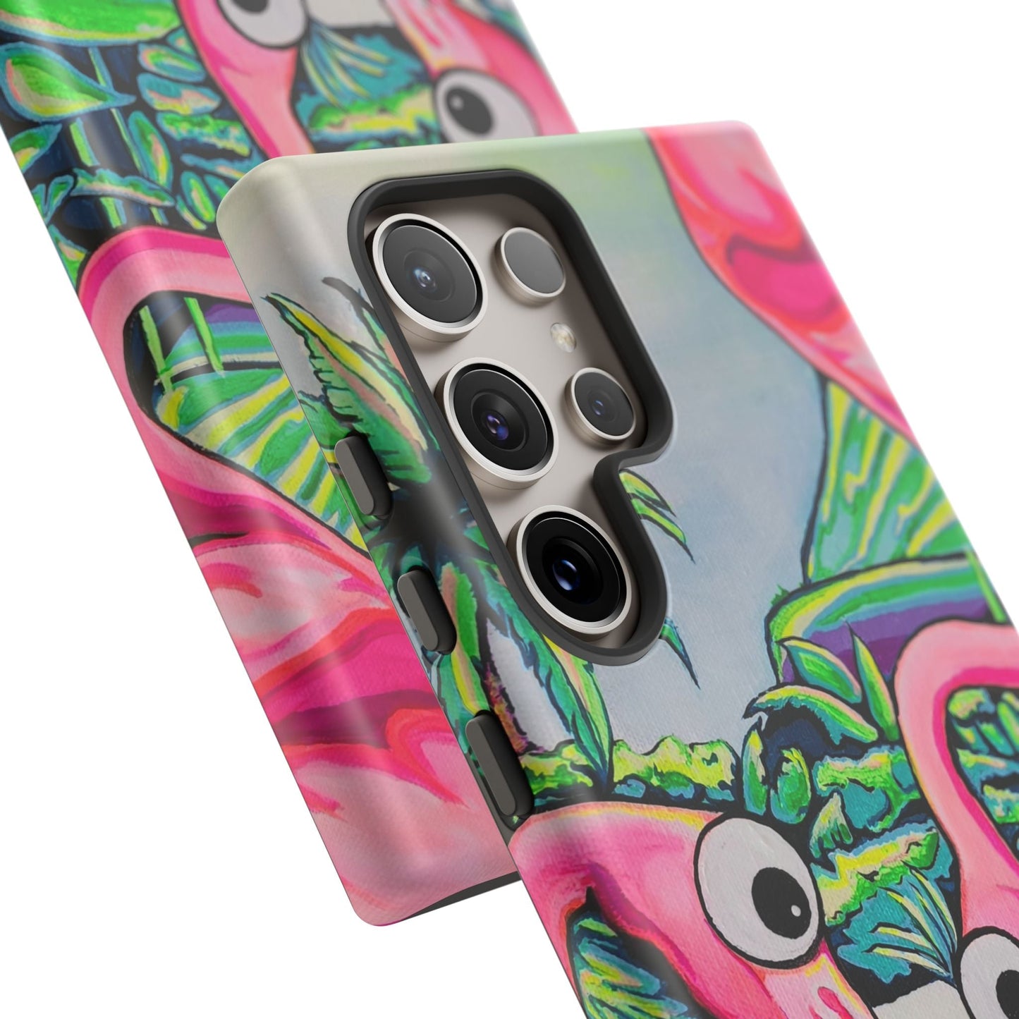 Cyclops Flamingo Family Tough Phone Case