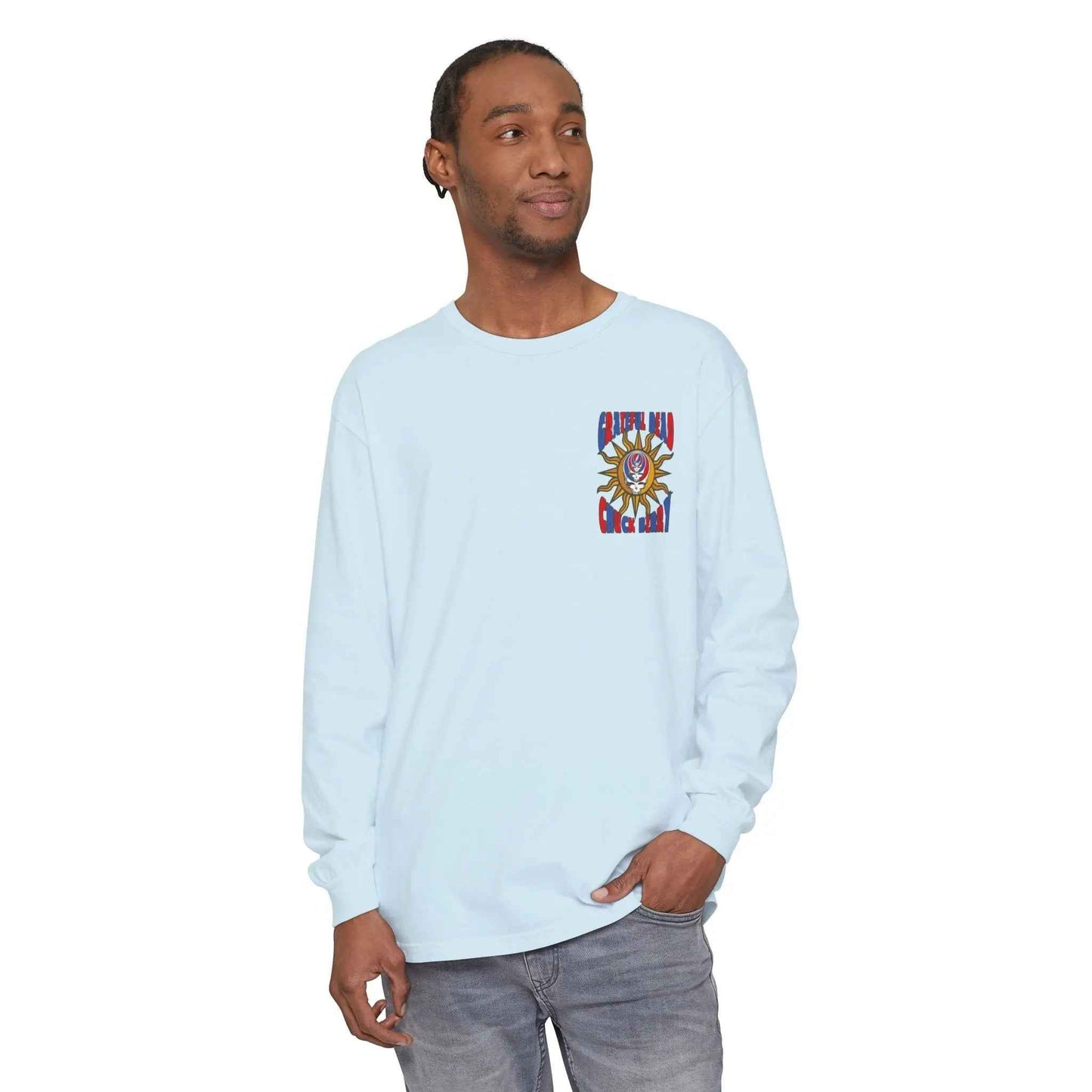 Chuck Berry Grateful Dead Concert Garment-Dyed Long Sleeve T-Shirt