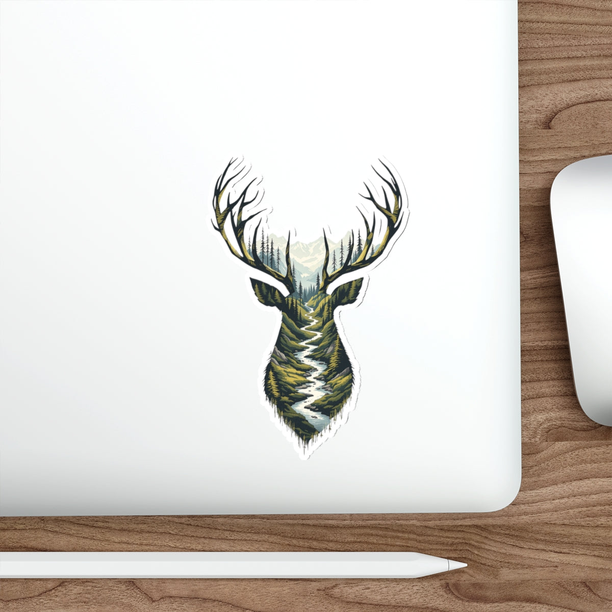 Forest Path Buck Die-Cut Sticker