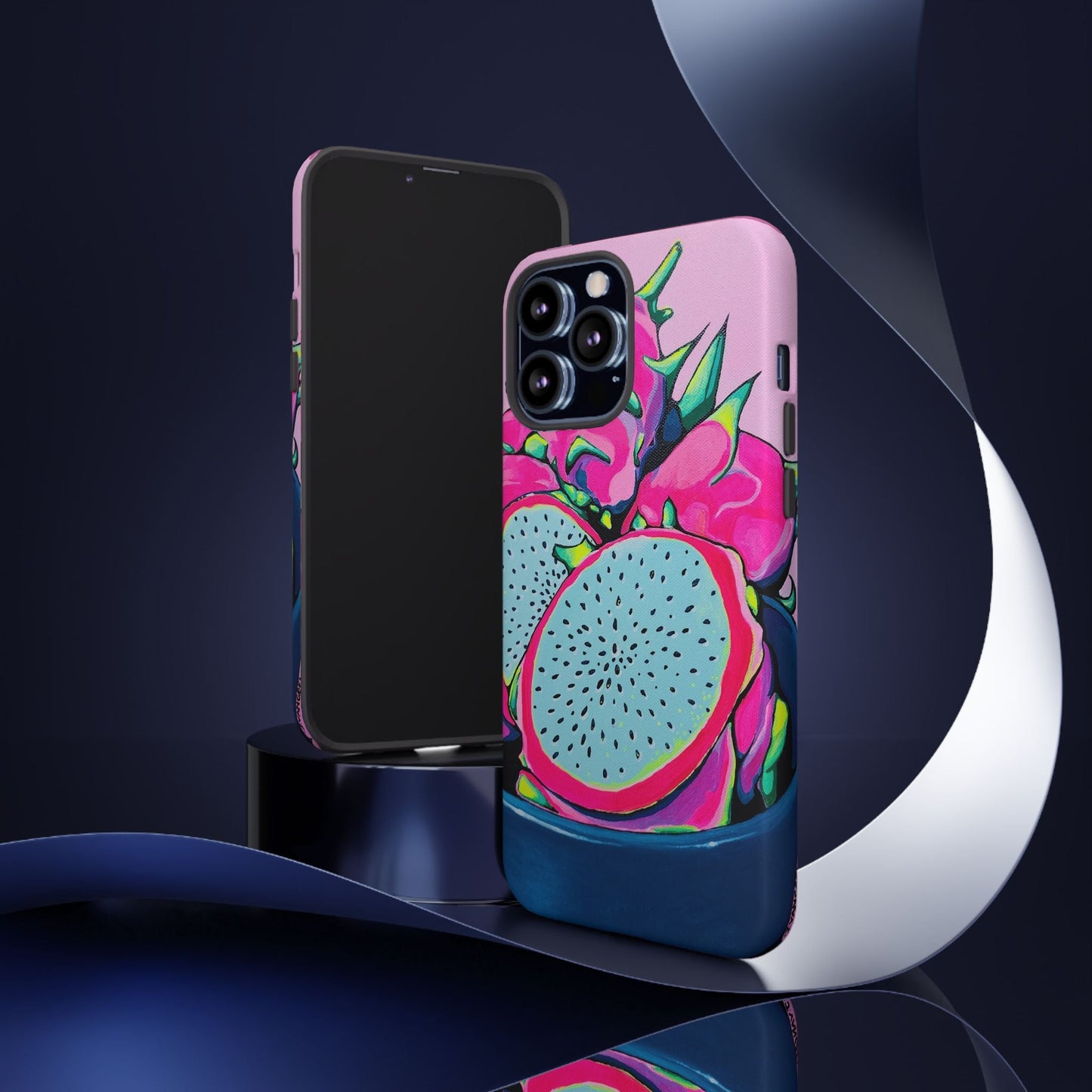 Neon Pink Dragon Fruit Tough Phone Case