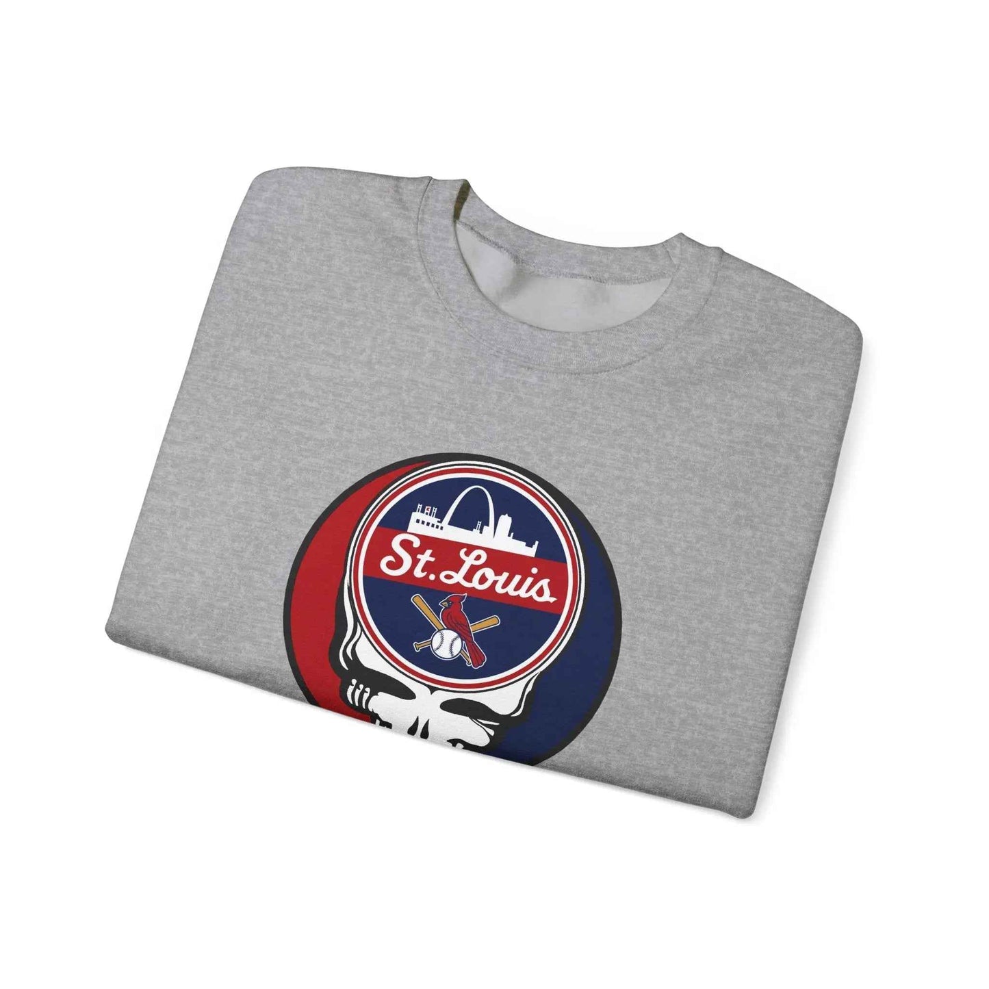 St. Louis Cardinals Original Stealie Grateful Dead Crewneck Grateful Dead Sweatshirt