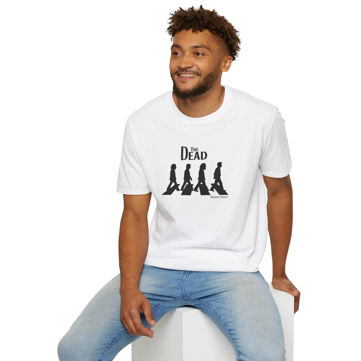 "Jerry Road" Haight Street Crosswalk Silhouettes Grateful Dead T-Shirt