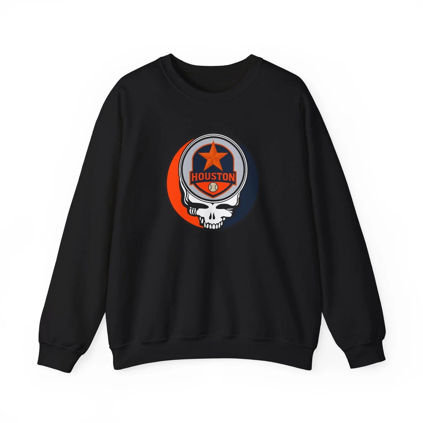 Houston Astros Original Stealie Grateful Dead Crewneck Grateful Dead Sweatshirt
