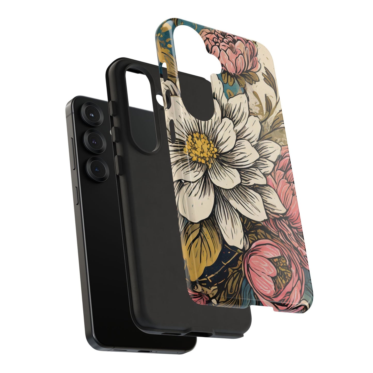 Beautiful White Floral Tough Case