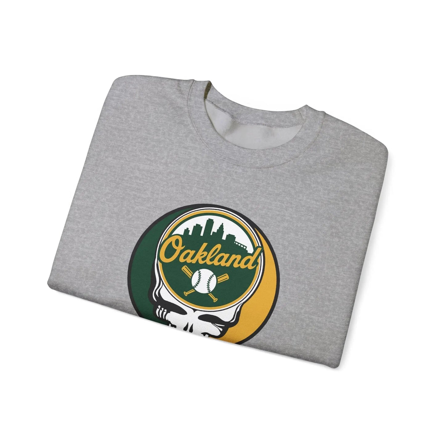 Oakland A's Original Stealie Grateful Dead Crewneck Grateful Dead Sweatshirt