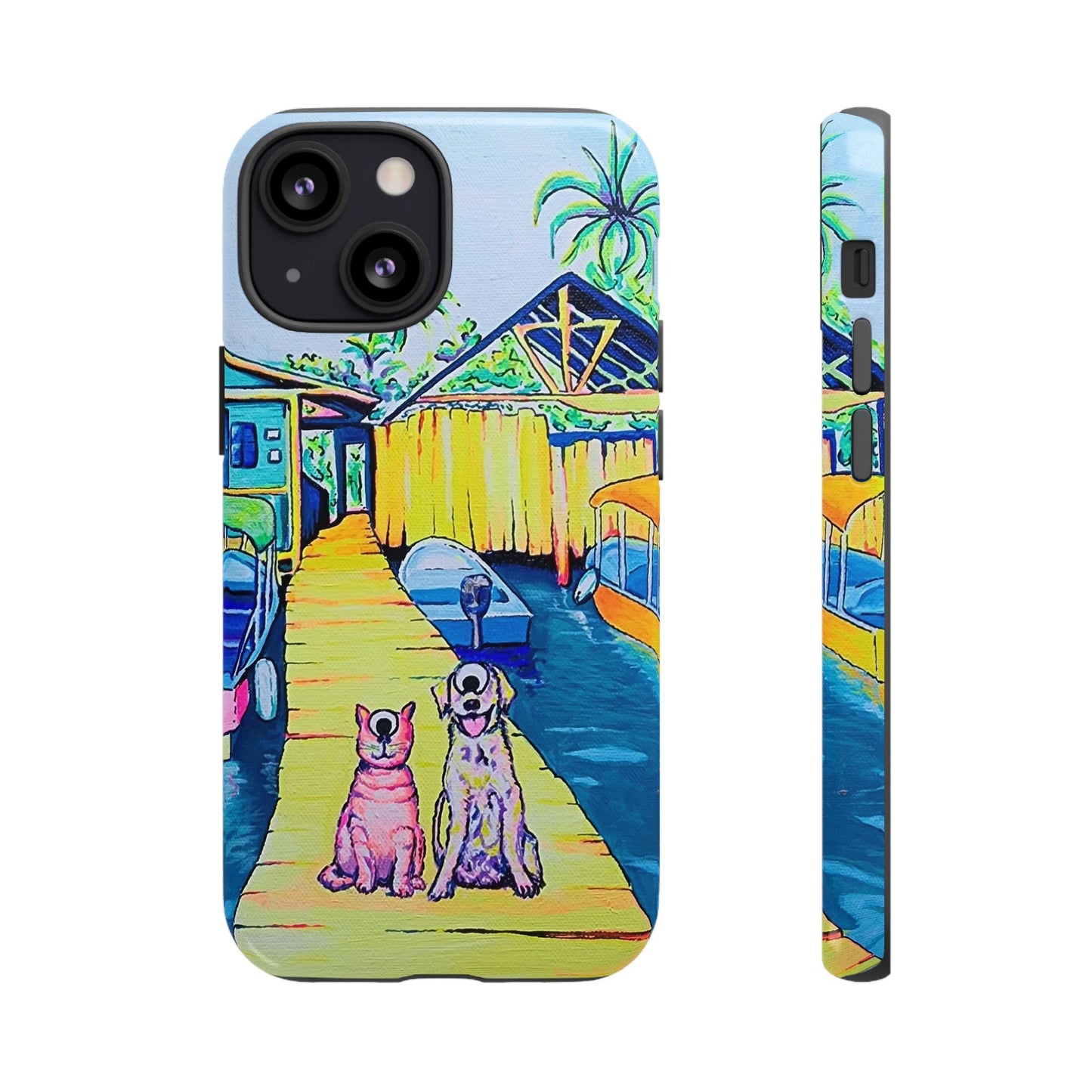 Cyclops Cat and Dog in Bocas Tough Phone Case