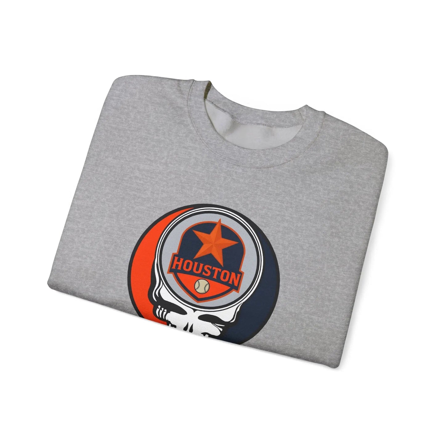 Houston Astros Original Stealie Grateful Dead Crewneck Grateful Dead Sweatshirt