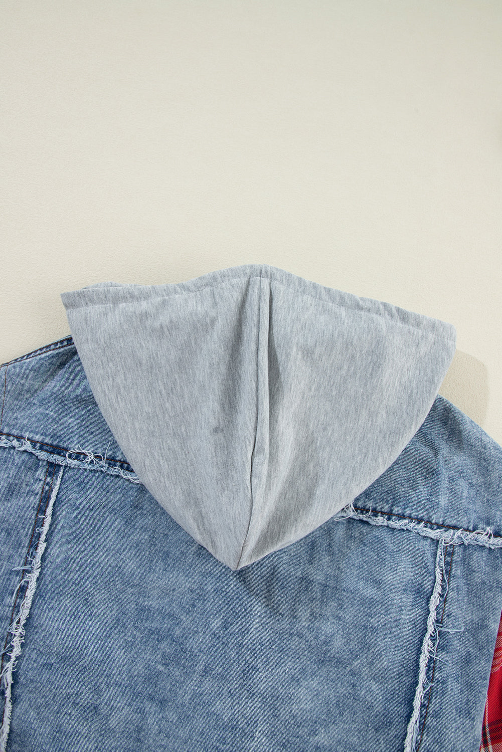 Olivia Hooded Raw Hem Jacket